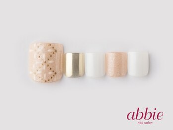 ネイルサロン アビー 宮益坂店(abbie)/モロッコフラワーフット ¥12584