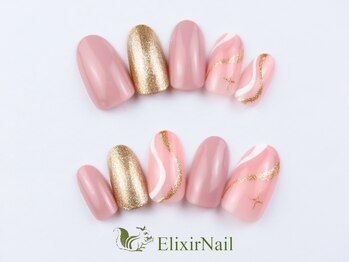 エリクサーネイル 神田(Elixir Nail)/シンプル/クーポン使用