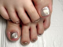 ブリスフルハピネス(Blissful happiness)/シルバーミラーフットネイル