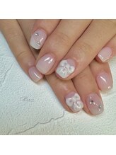 ドットビー(.Bee)/リボンブライダルネイル