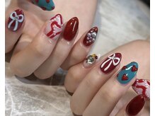 パーミル アイ アンド ネイル クマモト(permille ‰ eye&nail Kumamoto)/リボンネイル