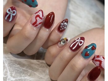 パーミル アイ アンド ネイル クマモト(permille ‰ eye&nail Kumamoto)/リボンネイル