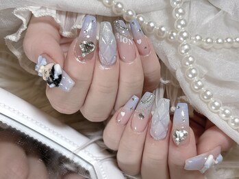 リンドネイル バイ モカ アンド ララ(Lind nail by moca and LaLa)/【mio】ブルー/オタクネイル