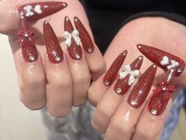 ボルドー秋ネイル☆