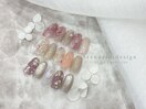 ニュアンスフラワーネイル