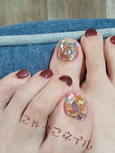 にゃーこネイル/大人フット☆持ち込みデザイン