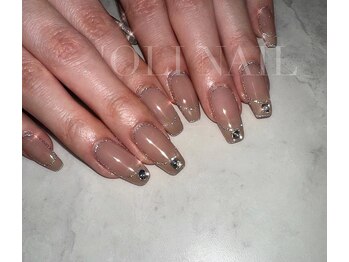 オリネイル(’oli nail)/フラッシュ囲みフレンチ