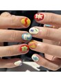 ファンクションネイルズ 表参道 原宿(FUNCTION NAILS)&nbsp;popな柄アート