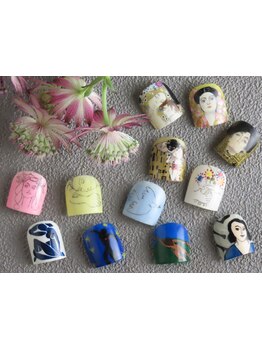 手描きアートが得意なサロン