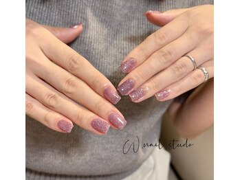 ダブリューネイルスタジオ(W.nail studio)/フラッシュ紫