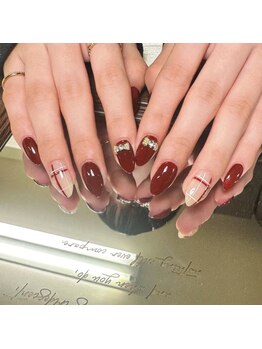 ブブ 渋谷(bubu)/赤いネイルアート