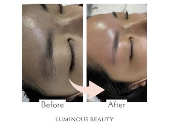 ルミナスビューティー(LUMINOUS BEAUTY)の写真/ナチュラルな魅力を引き出す表情筋・生え癖に合わせたアイブロウ施術で自分史上最高の似合わせ眉毛へ♪