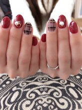 ネイルサロン ティプレシャス(T Precious)/大人チェック柄ネイル