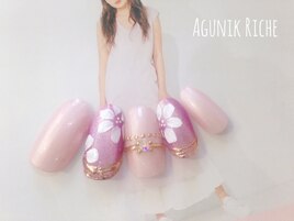 【フラワーネイル】