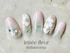 手描き☆繊細お花アート