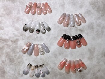 アフェプラス トータルビューティーサロン 樟葉店(affe+)の写真/【選べる7種類の可愛いワンホンネイル】は、大人女子に大人気♪あなたの指先を素敵に変身させます!