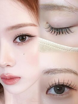 momo 七隈福大店 【韓国風束感まつげ｜まつげパーマ・マツエク・美眉｜学割U24】の写真/【美眉WAX＋韓国式束感まつげパーマSET】似合わせ美眉スタイリングで印象UP!眉毛のお悩みはmomoにお任せ♪