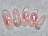 NEW☆【桜×チークネイル】　(オフ込)￥8250