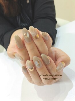 プライベート ネイルサロン マーマ(murmur)/お上品ミラーネイル