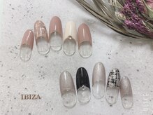 ネイルアンドアイラッシュ イビザ(IBIZA)/ツイードフレンチ