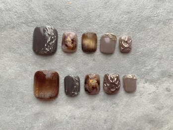 エンジェリック カラーズ(Angelic colors)/秋色フットネイル