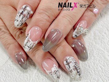 ネイリックス 栄ガスビル(NAILX)/ツイードネイル♪