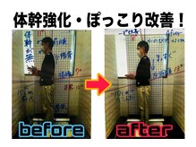ほねくま接骨院 はりきゅう院 北仙台荒巻院/■施術のbefore after