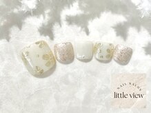 リトルビュー(little view)/フット手描きミラーお花¥9980