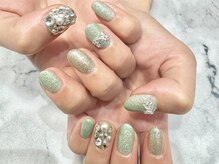 クォーターリゾートネイル(QUARTER RESORT nail)/埋めつくしマグネットネイル☆