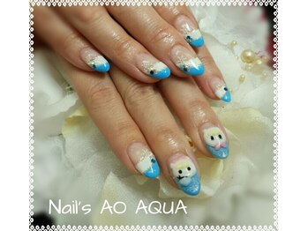 ネイルズアオアクア(Nail's AO AQUA)/デザインネイル☆