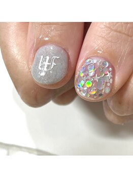 カミナネイル(KAMINA.nail)/イニシャル&ホログラム