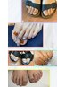 【持ち込みデザイン】　フットジェルネイル