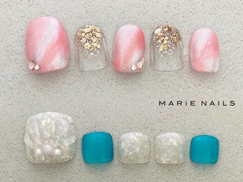 マリー ネイルズ いわきラトブ店(MARIE NAILS)の写真/★定額¥6,600(税込)！お得な定額¥5,500～♪クチコミ数は福島県no.1！JNA1級以上と認定講師も在籍♪