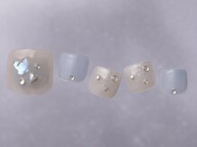 ジェミーネイル シンジュク(Jemiy nail shinjuku)/うるうる水色チークラメ¥8980