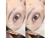 ニウ(niu)/lashlift + eyebrow wax
