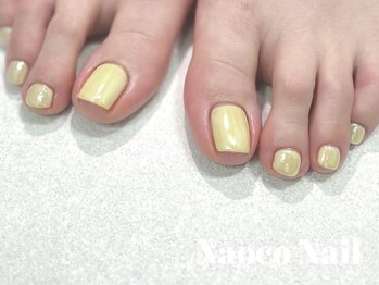 ナオコネイル(Naoco Nail)/夏*角質ケア*艶バターイエロー