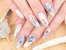 【Nail】付け放題のフリーアートコース　※5週以内オフ込　¥11000→¥9450