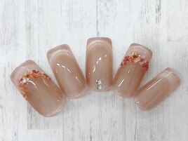 マグネット　押し花ネイル