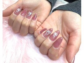 リボンネイル/ワンホンネイル