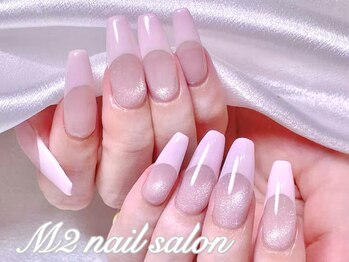 エムズ ネイルサロン(M2)/水光マグネットフレンチ