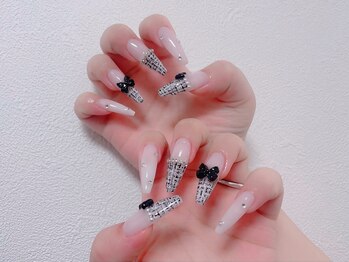 メオネイル(MEO NAIL)/チップ長出しアート4~6本