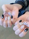 ドット×パールネイル