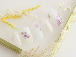 #紫陽花ネイル