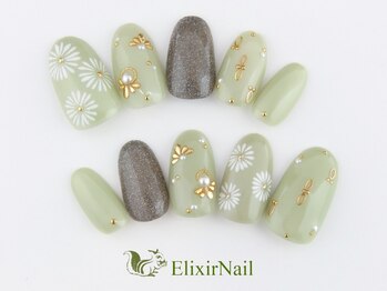 エリクサーネイル 渋谷(Elixir Nail)/定額cやり放題/ クーポン使用