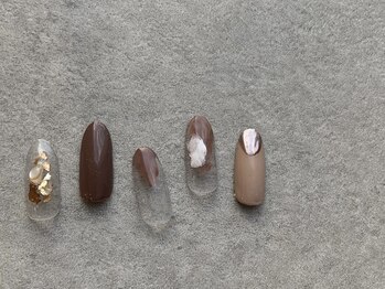 ドレス ネイルアンドアイラッシュ 三国(Dress)/カラフルシンプルネイル