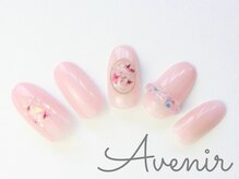 アヴィニール 表参道(Avenir)/フラワーリングネイル