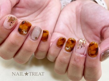 ネイルトリート 茨木駅前店(NAIL TREAT)/べっ甲ネイル