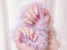 ワンホンネイル 新宿(Rumi Nail)/ゆめかわ/定額ネイル/新宿ネイル