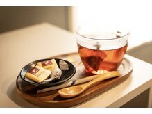 施術後はお茶で一息お休みください