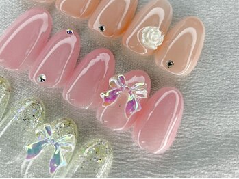 トゥルーネイル アンド アイ 天神店(TRU NAIL & EYE)の写真/【ネイル＆アイ同時施術で時短！】トレンドの韓国風ネイルがお手頃な定額コースでできちゃいます★¥4990~